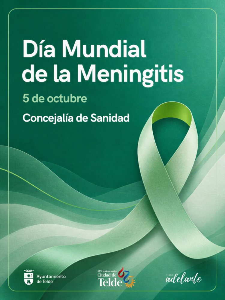 Telde se ilumina de verde por el Día Mundial de la Meningitis 