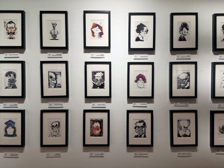 Más de 150 caricaturas dan vida a los rostros más ilustres de la literatura en la Sala de Arte Agüimes