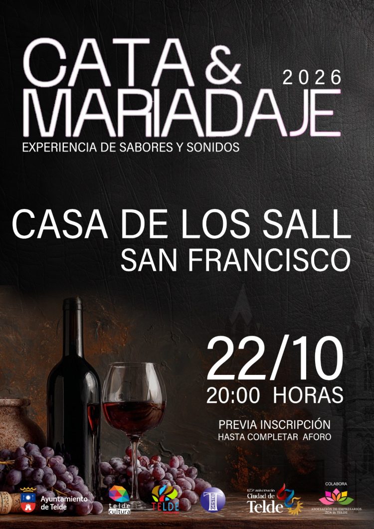 Telde continúa celebrando el Día Mundial del Turismo con ‘Cata & Maridaje 2026’ en la Casa de los Sall