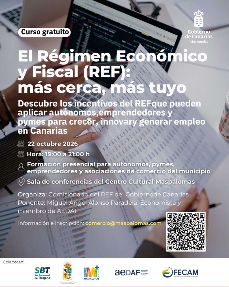 San Bartolomé de Tirajana acoge una formación sobre el Régimen Económico y Fiscal de Canarias para pymes, autónomos y emprendedores del municipio