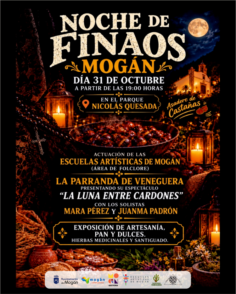Mogán celebrará la Noche de Finaos con castañas, música y tradición