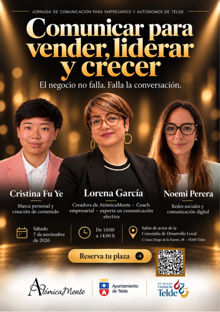 Telde abre las inscripciones para una jornada gratuita sobre comunicación y ventas dirigida a empresarios y autónomos
