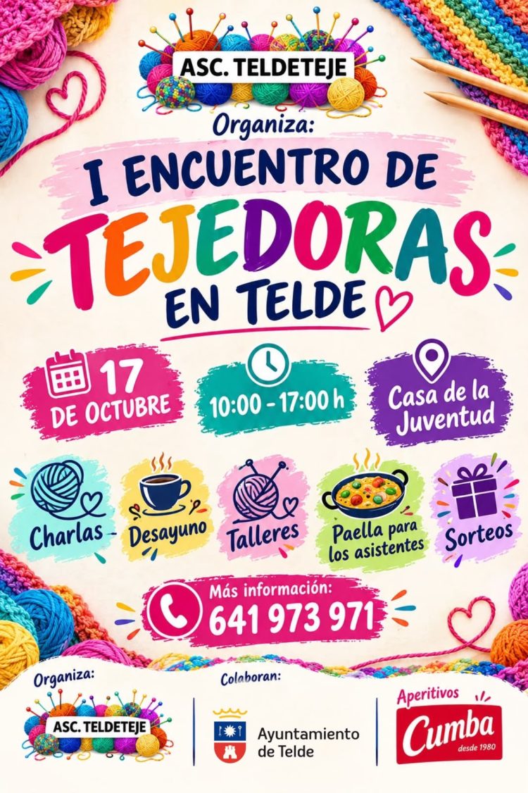 Telde acoge el I Encuentro de Tejedoras con una jornada de convivencia, talleres y actividades en la Casa de la Juventud 